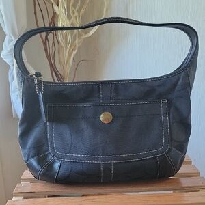 Vintage 11290 Black Coach Shoulder Bag